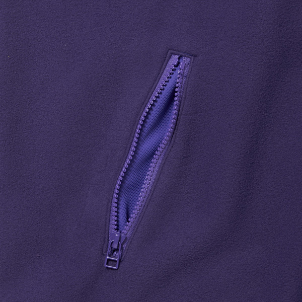 Stand Collar Full Zip Fleece Jacket 詳細画像 Purple 10