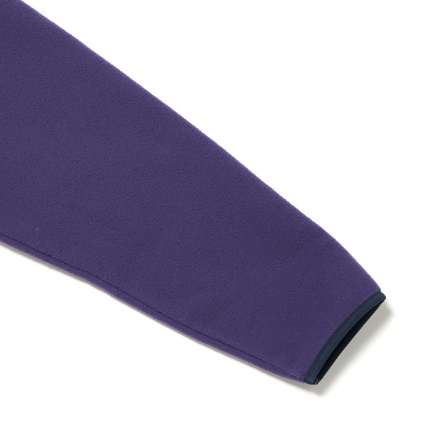 Stand Collar Full Zip Fleece Jacket 詳細画像 Purple 9