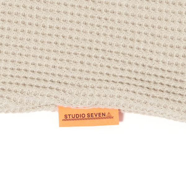 Side Button Waffle LS Tee 詳細画像 Salmon Pink 8
