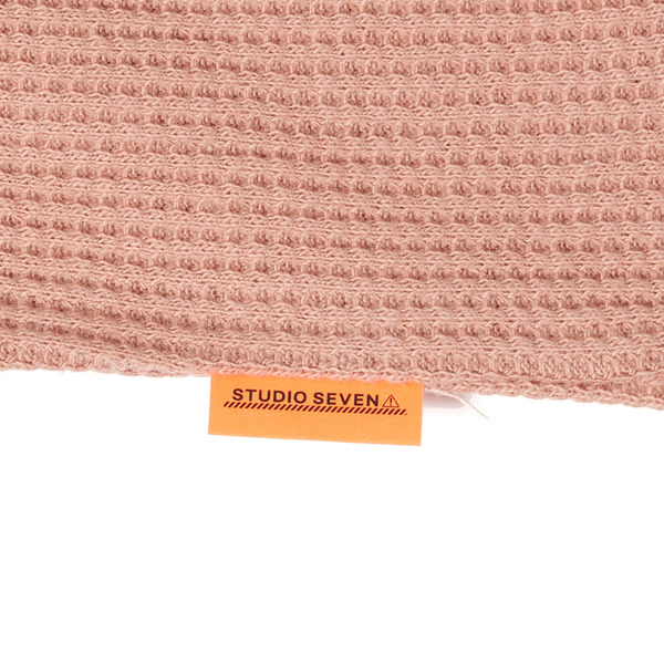 Side Button Waffle LS Tee 詳細画像 Salmon Pink 9