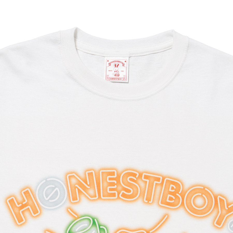HONESTBOY Neon Bills SS Tee 詳細画像 White 1
