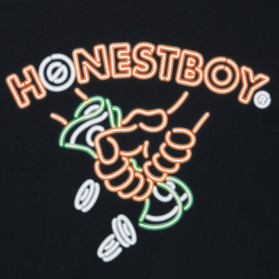 HONESTBOY Neon Bills SS Tee 詳細画像 White 4