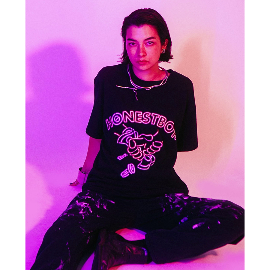 HONESTBOY Neon Bills SS Tee 詳細画像 White 5