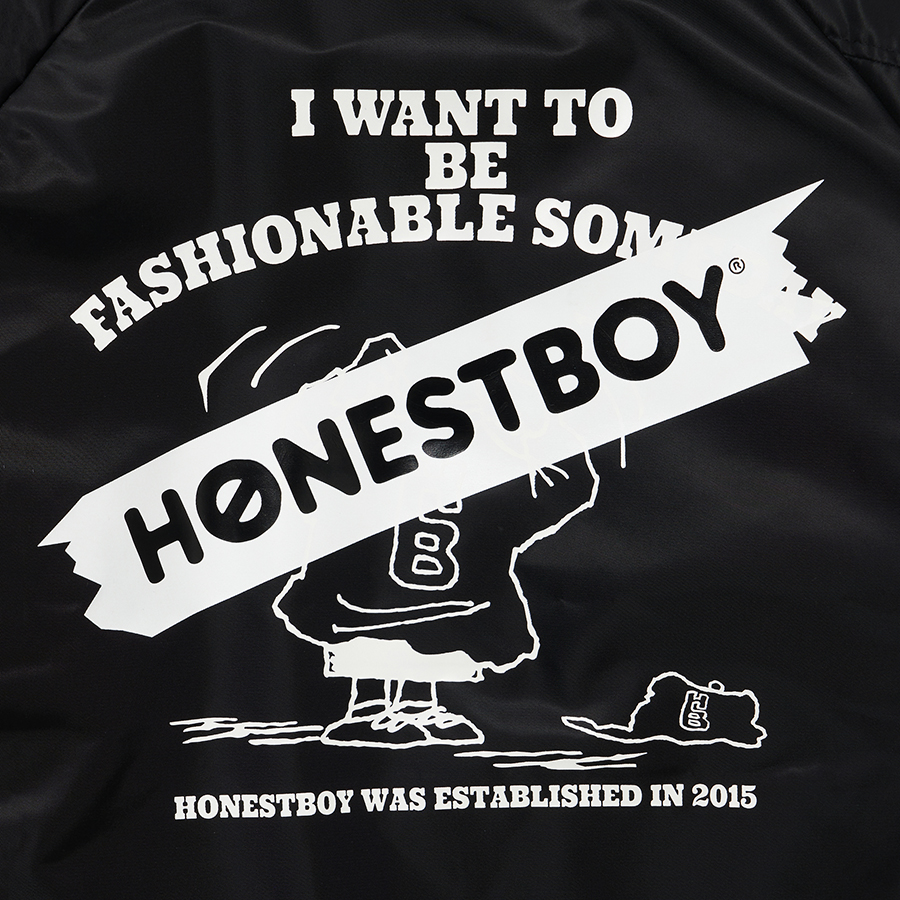 HONESTBOY "Change Clothes" Coach Jacket 詳細画像 Black 6