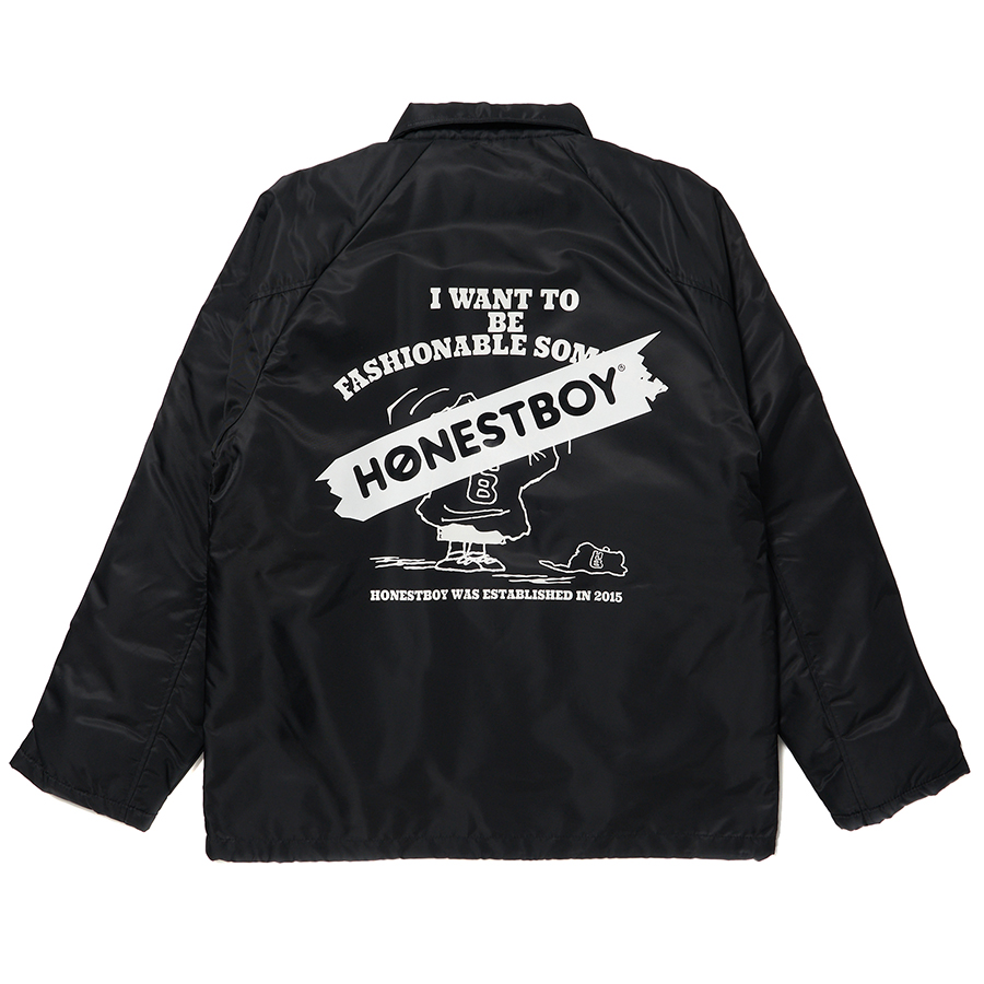 HONESTBOY "Change Clothes" Coach Jacket 詳細画像 Black 1