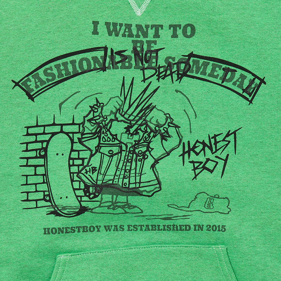 Russell Athletic Χ HONESTBOY "Change Clothes" Hoodie 詳細画像 Green 2