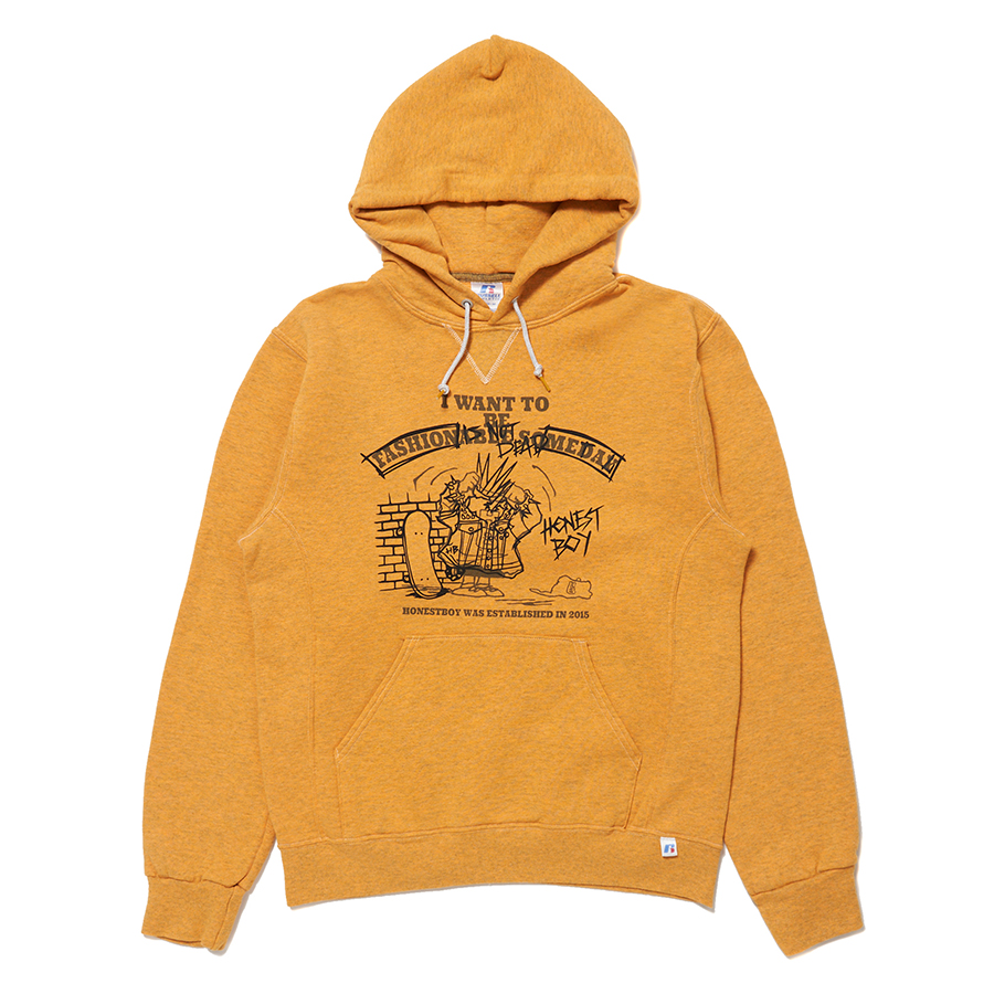 Russell Athletic Χ HONESTBOY "Change Clothes" Hoodie 詳細画像 Yellow 1
