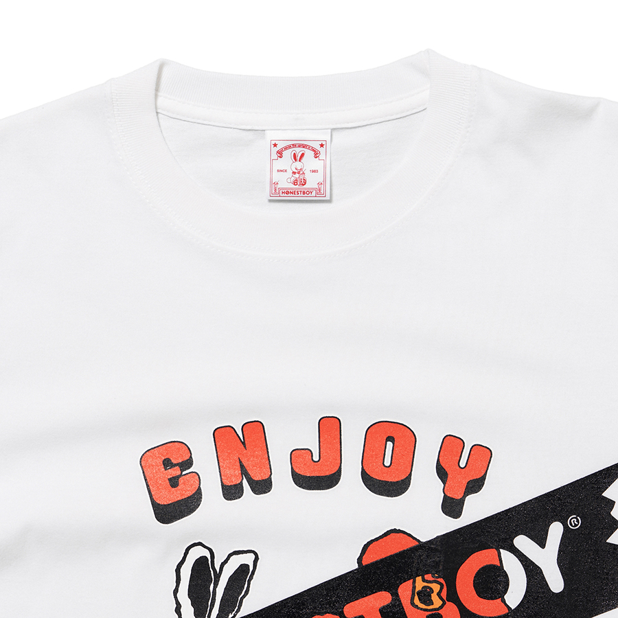 HONESTBOY "ENJOY" LS Tee 詳細画像 White 2