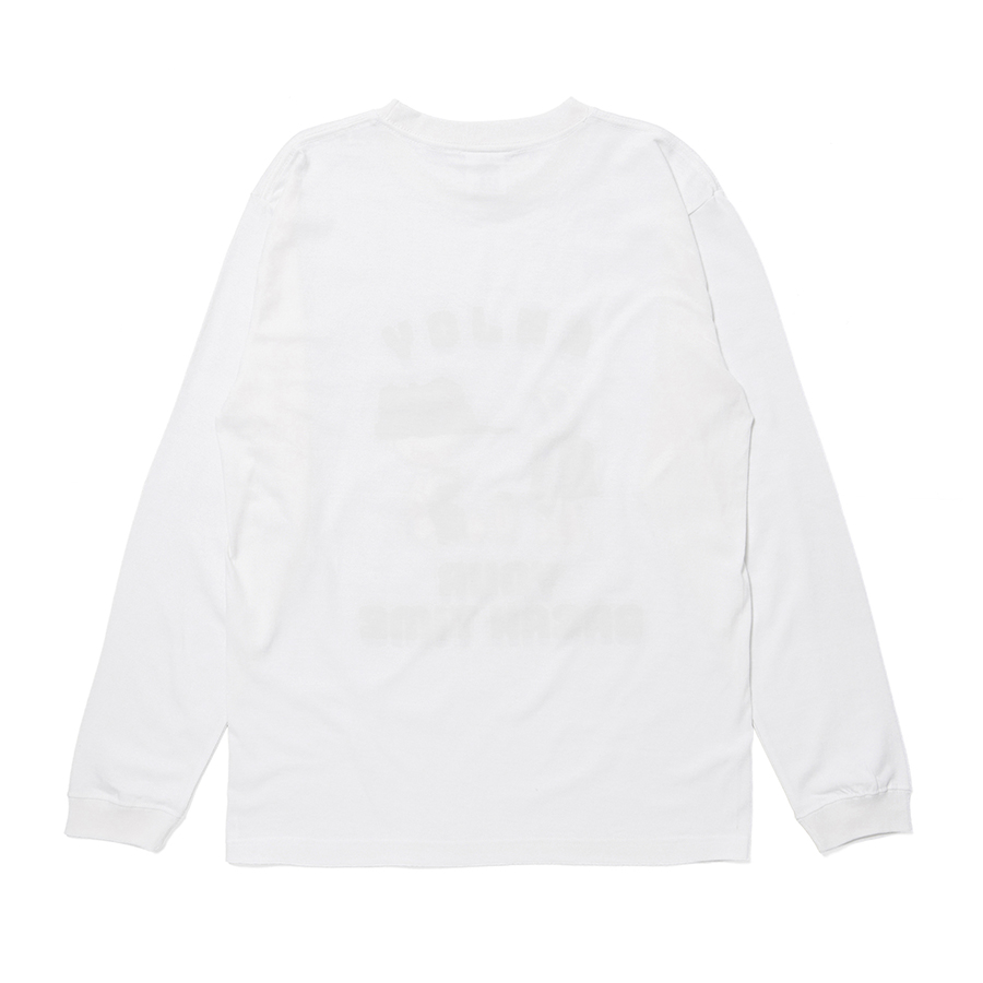 HONESTBOY "ENJOY" LS Tee 詳細画像 White 6