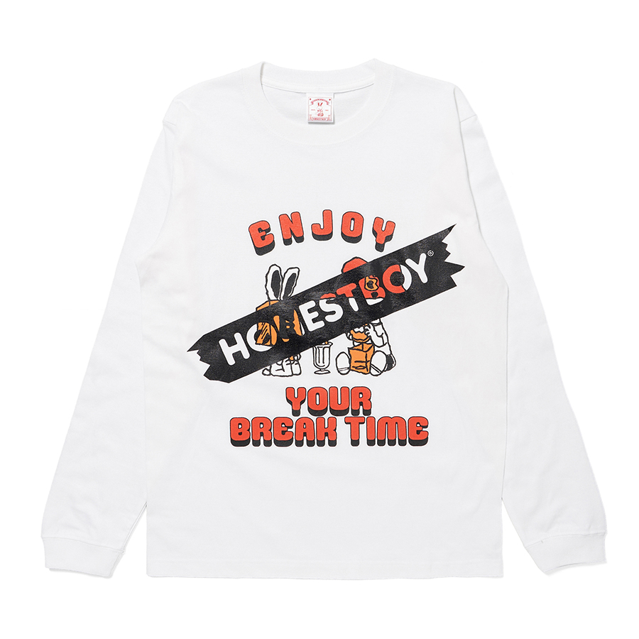 HONESTBOY "ENJOY" LS Tee 詳細画像 White 1