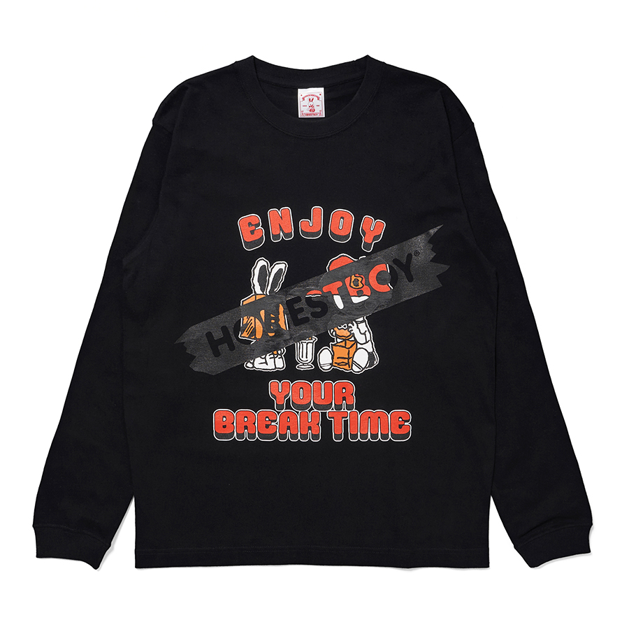 HONESTBOY "ENJOY" LS Tee 詳細画像 Black 1