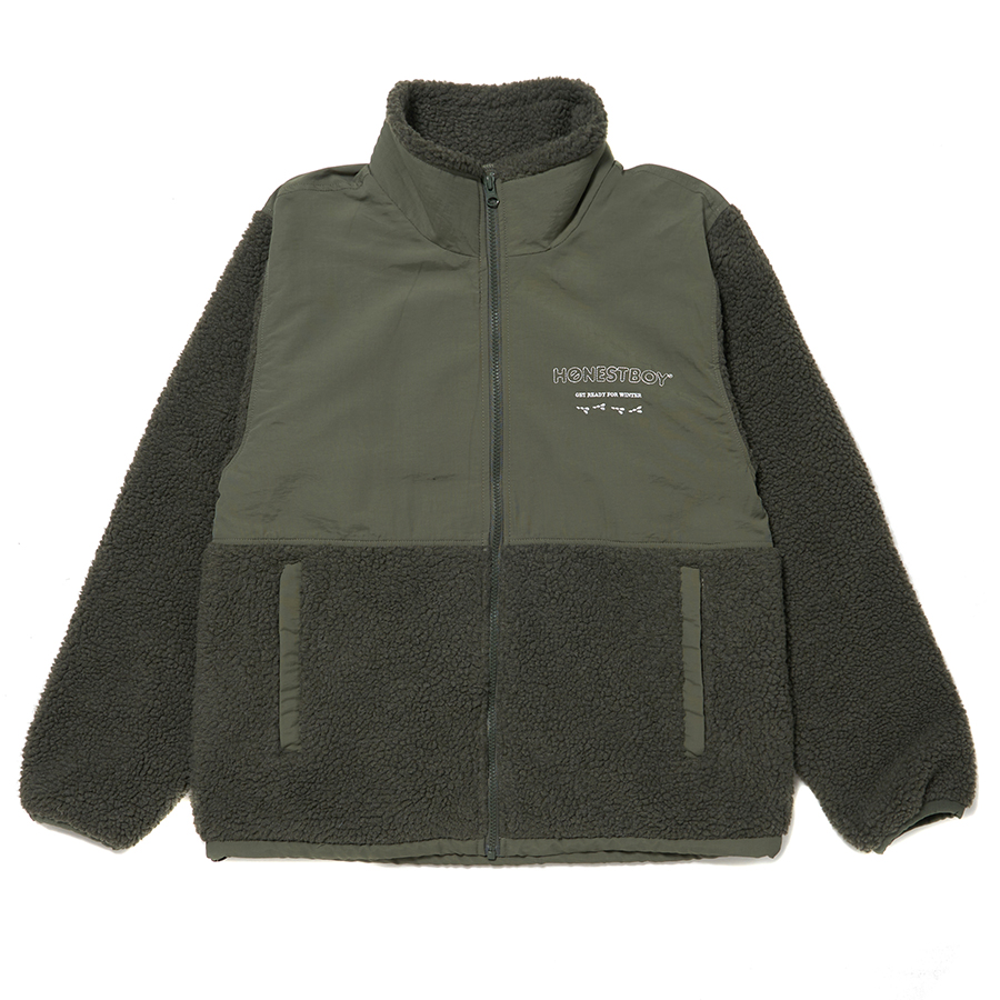 HONESTBOY Boa Jacket 詳細画像 D.Green 1