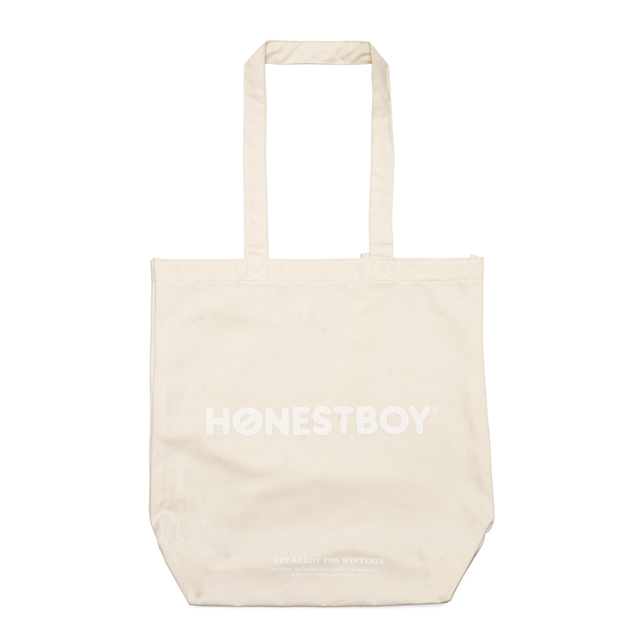 HONESTBOY Logo Tote Bag 詳細画像 Natural 1
