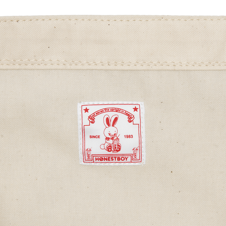 HONESTBOY Logo Tote Bag 詳細画像 Natural 8