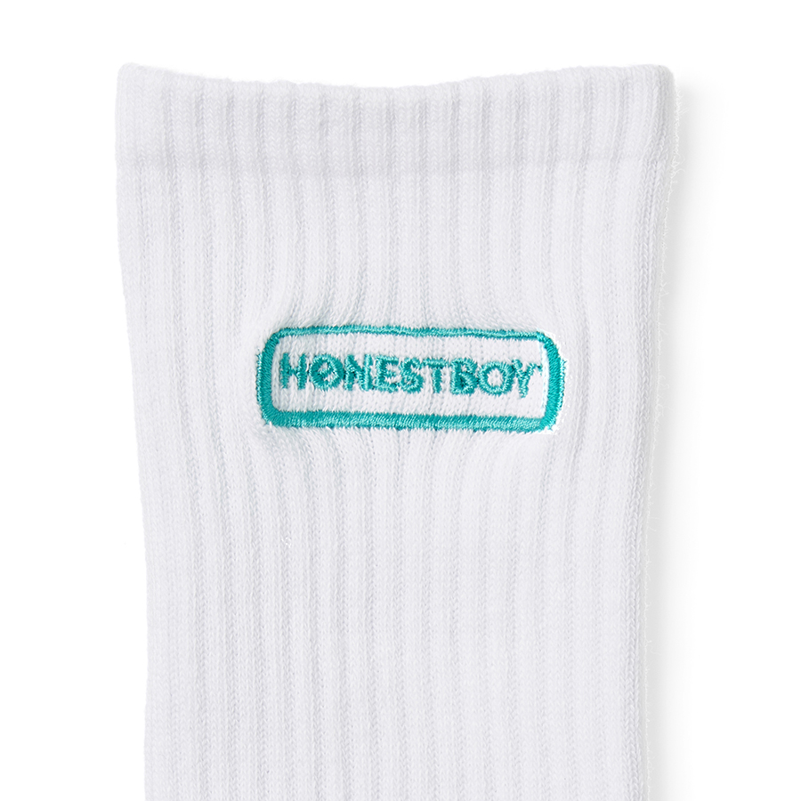 HONESTBOY Logo Socks 詳細画像 White 3