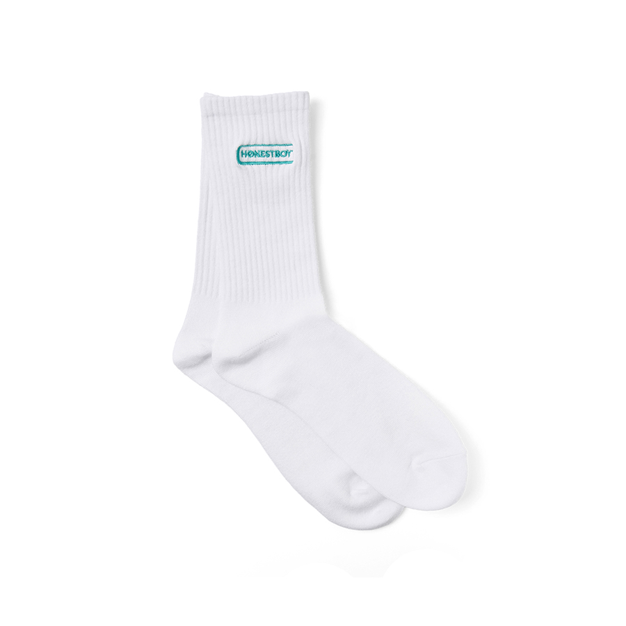 HONESTBOY Logo Socks 詳細画像 White 1