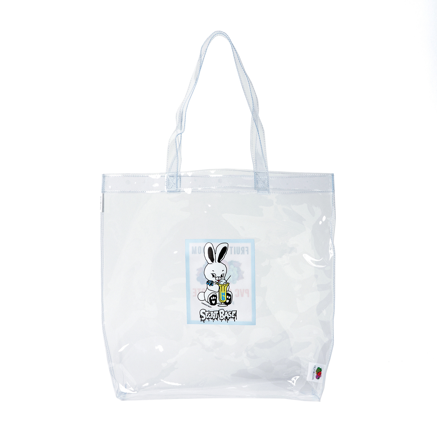 FRUIT OF THE LOOM Χ SECRET BASE Χ HONESTBOY PVC Clear Tote 