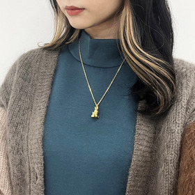 HONESTBOY Rabbit Gold Necklace 詳細画像