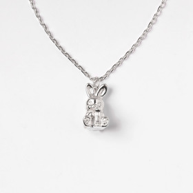HONESTBOY Rabbit Silver Brass Necklace  詳細画像