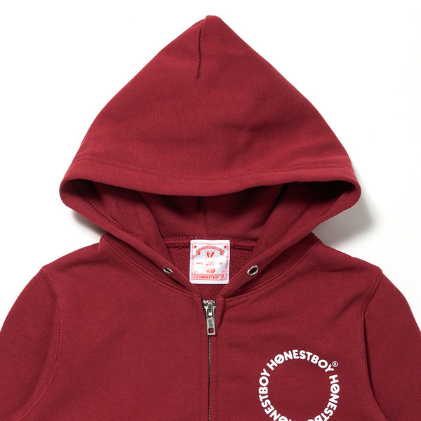 HB College Style Roger Zip Hoodie for Kids 詳細画像 White 10