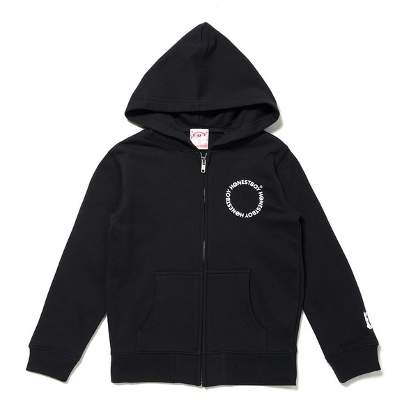 HB College Style Roger Zip Hoodie for Kids 詳細画像 White 3