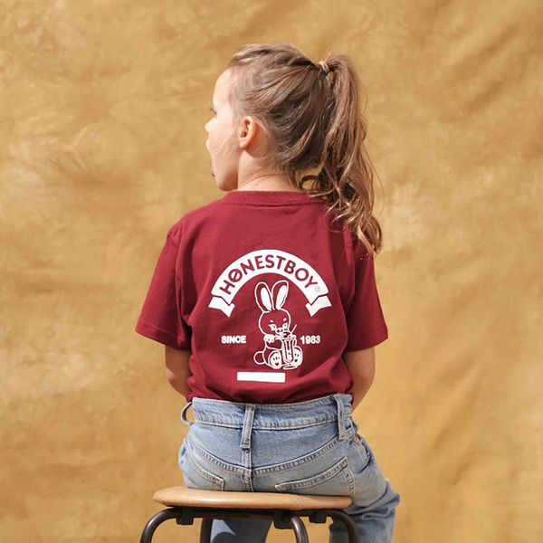 HB College Style Roger SS Tee for Kids 詳細画像 Burgundy 19