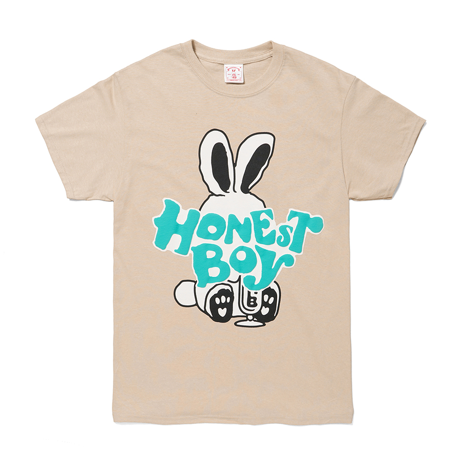 HONESTBOY Logo Rabbit SS Tee 詳細画像 Beige 1