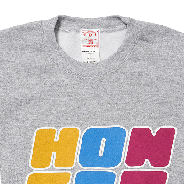 HONESTBOY Block Logo Sweat 詳細画像