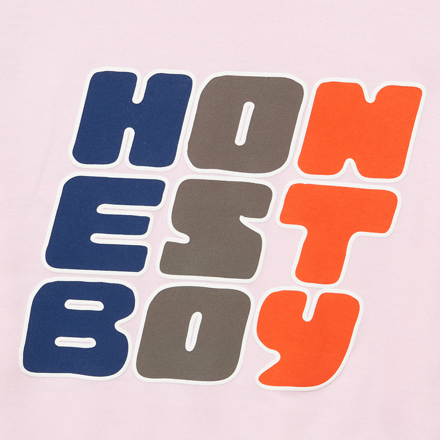 HONESTBOY Block Logo Sweat 詳細画像 Pink 2