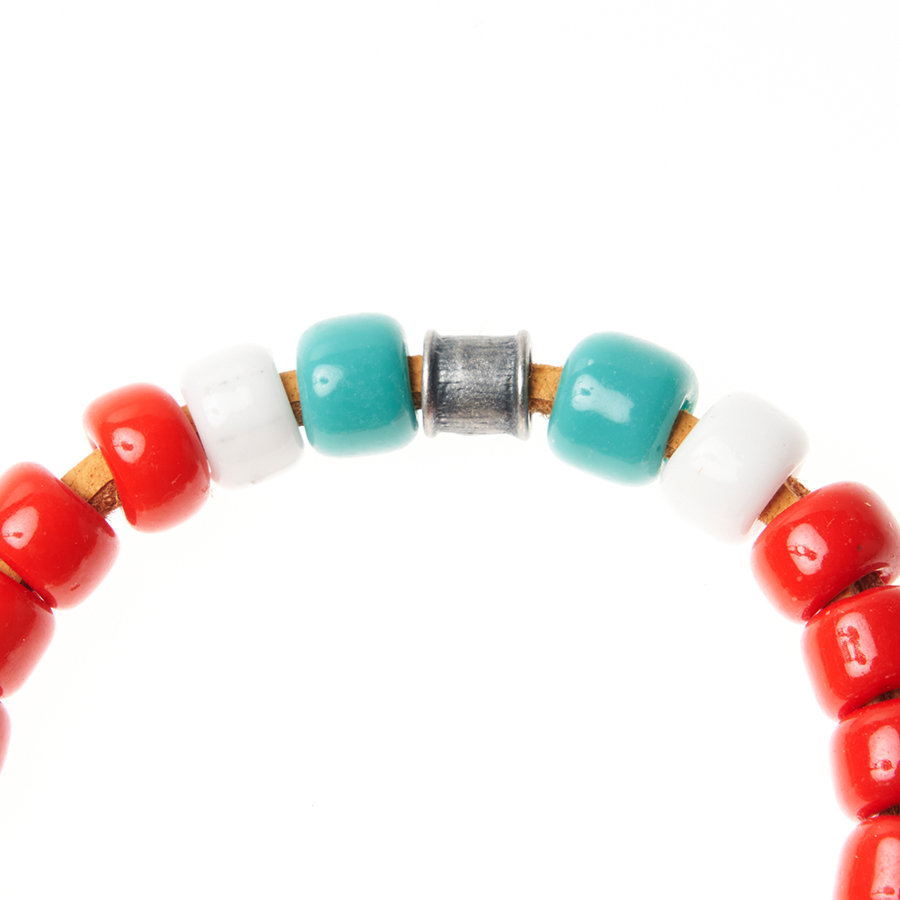 Beads Leather Bracelet 詳細画像 Navy 3