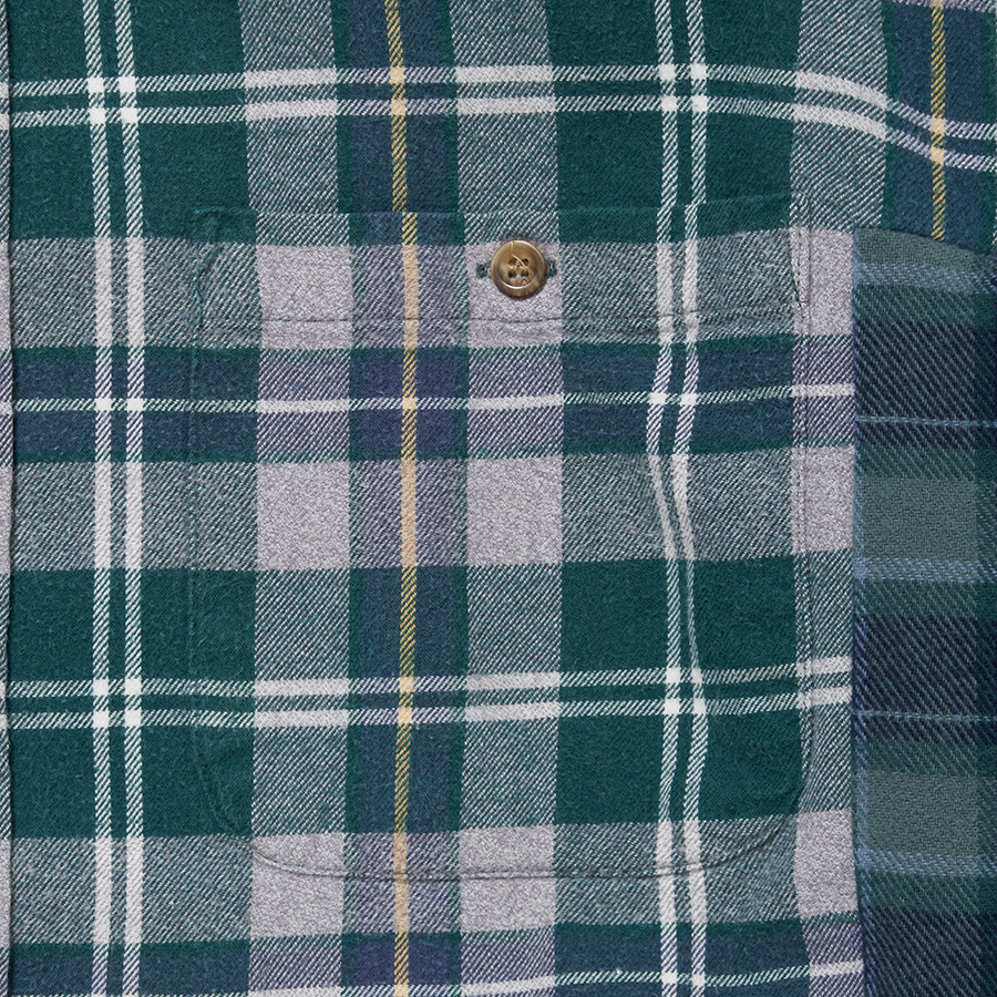 Custom Remake Shirt Green Check Studio Seven スタジオ セブン Custom Remake Shirt Green Check Studio Seven スタジオ セブン