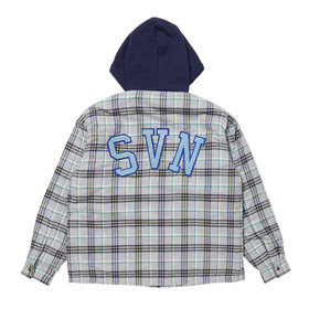 SVN Padding Check Hoodie Shirt 詳細画像