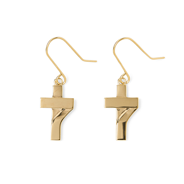 7Cross Gold Hook Earrings