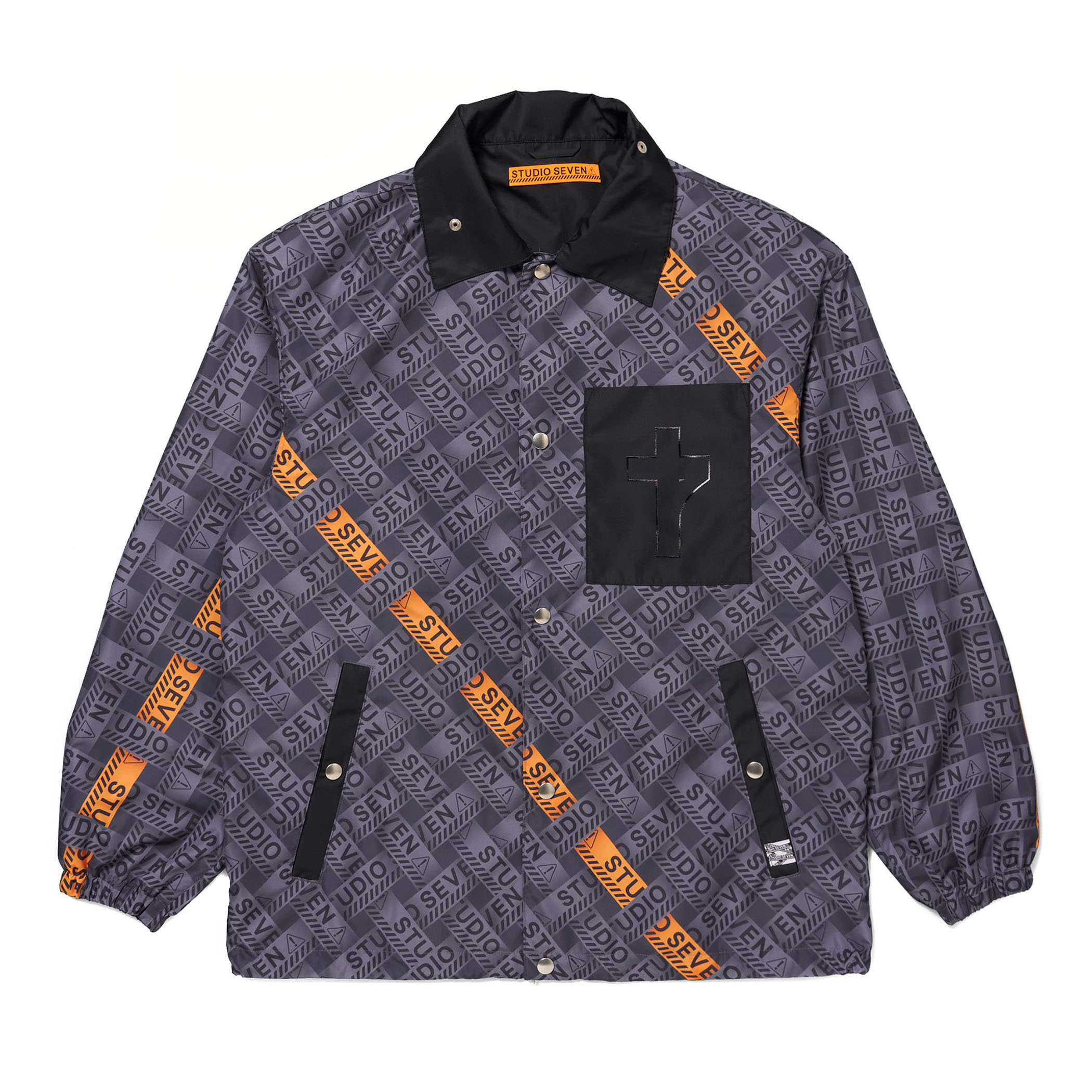 STUDIO SEVEN CAUTION COACH JACKET Mサイズ