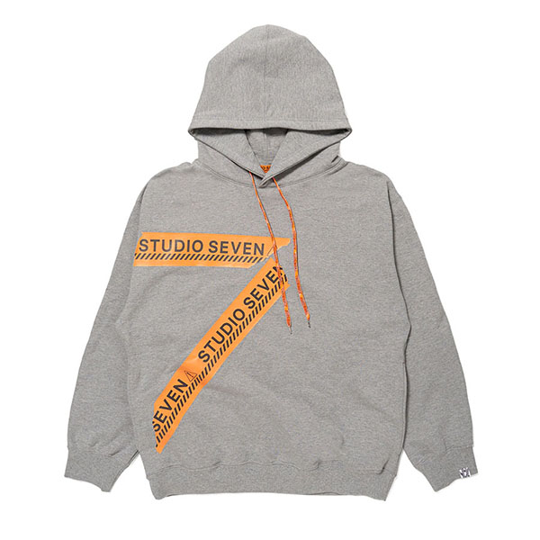 Caution Tape Print Hoodie
