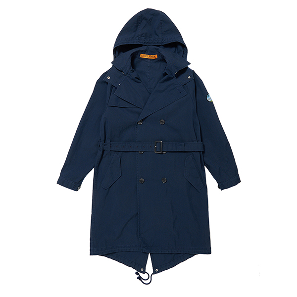 Cotton Nylon Trench Mods Coat