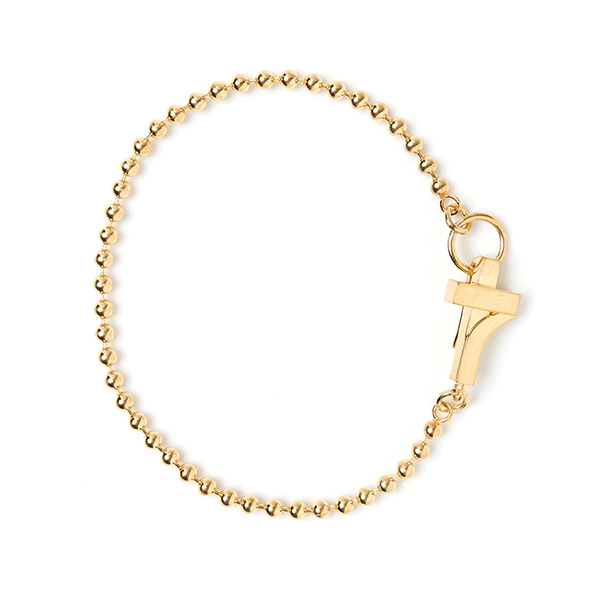 7 Cross Gold Bracelet -Long-