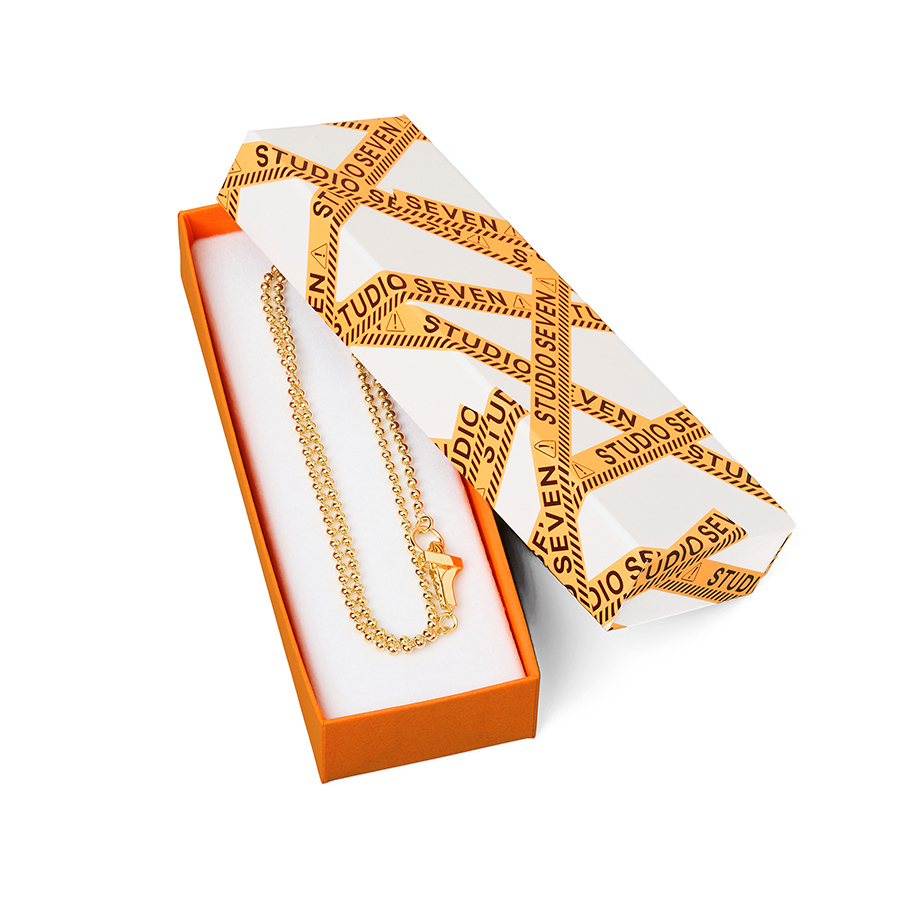 STUDIO SEVEN 7 Cross Gold Brass Necklace STUDIO SEVEN 7 Cross Gold Brass Necklace