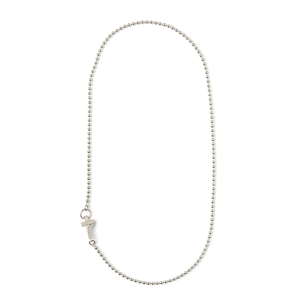7 Cross Asymmetry Silver Necklace