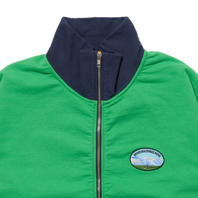 Standcollar Zip Bicolor Sweat Jacket 詳細画像