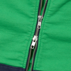 Standcollar Zip Bicolor Sweat Jacket 詳細画像