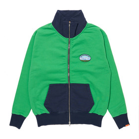 Standcollar Zip Bicolor Sweat Jacket