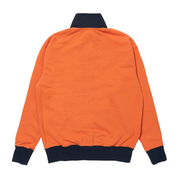 Standcollar Zip Bicolor Sweat Jacket 詳細画像 Orange 9