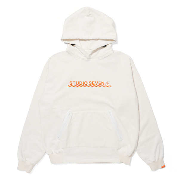Front Logo Back Raglan Hoodie 詳細画像 White 1