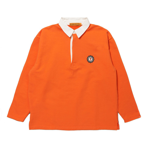 French Terry Rugger Shirt 詳細画像 Orange 1