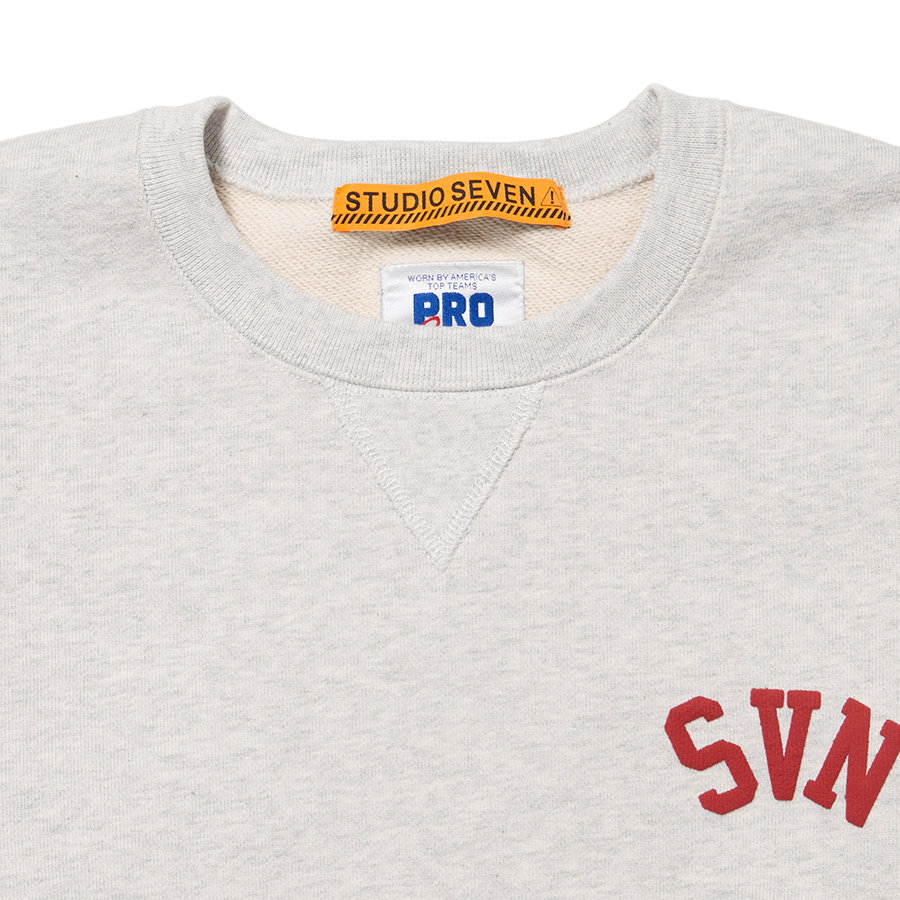 Russell Athletic Χ STUDIO SEVEN SVN Heavy Weight Crew Sweatshirt 詳細画像 Beige 1