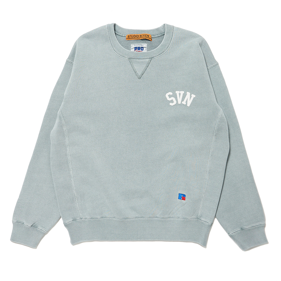 Russell Athletic Χ STUDIO SEVEN SVN Heavy Weight Crew Sweatshirt 詳細画像 L.Green 1