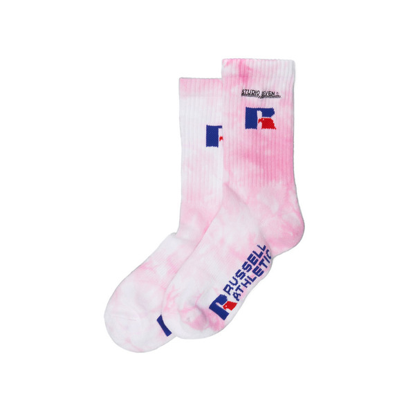 Russell Athletic Χ STUDIO SEVEN Tie-dye Socks 詳細画像 Pink 1
