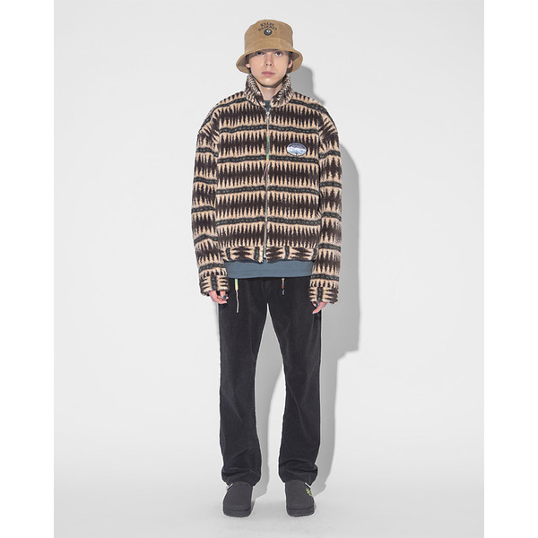 Short Length Coral Fleece Zip Shirt Jacket | STUDIO SEVEN 
