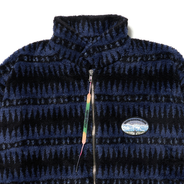 Short Length Coral Fleece Zip Shirt Jacket 詳細画像 Navy 7